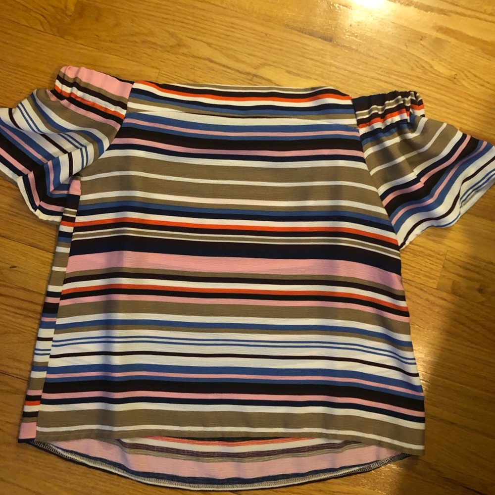 Francesca’s off the shoulder striped top